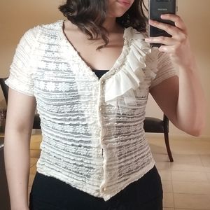 One of a kind vintage lace blouse